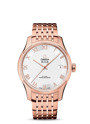 Omega De Ville Hour Vision Master Chronometer Sedna Gold / Silver / Bracelet 433.50.41.21.02.001