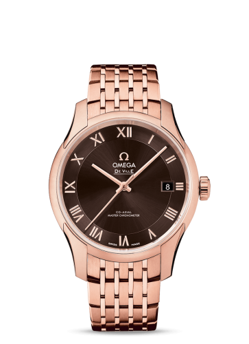 Omega De Ville Hour Vision Master Chronometer Sedna Gold / Brown / Bracelet 433.50.41.21.13.001