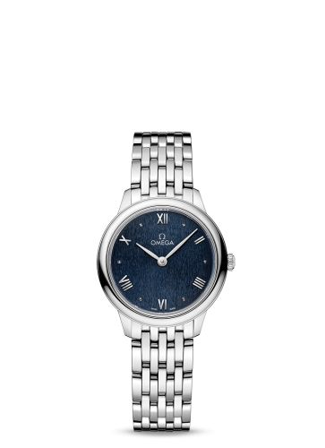 Omega De Ville Quartz 27.5 Stainless Steel / Blue / Bracelet 434.10.28.60.03.002
