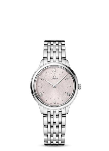 Omega De Ville Quartz 30 Stainless Steel / Rose / Bracelet 434.10.30.60.02.001