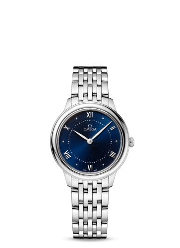Omega De Ville Quartz 30 Stainless Steel / Blue / Bracelet 434.10.30.60.03.001