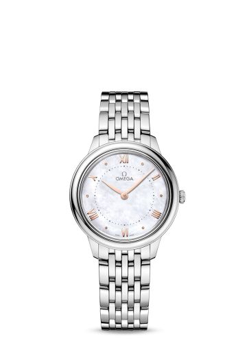Omega De Ville Quartz 30 Stainless Steel / MOP / Bracelet 434.10.30.60.05.001