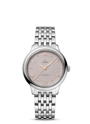 Omega De Ville Master Chronometer 34 Stainless Steel / Rose - Grey / Bracelet 434.10.34.20.02.002