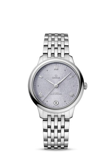 Omega De Ville Master Chronometer 34 Stainless Steel / Lavender / Bracelet 434.10.34.20.03.001