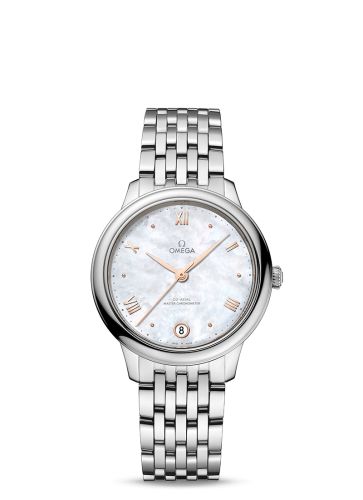 Omega De Ville Master Chronometer 34 Stainless Steel / MOP / Bracelet 434.10.34.20.05.001