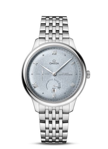 Omega De Ville Power Reserve Master Chronometer Stainless Steel / Ice Blue / Bracelet 434.10.41.21.03.001
