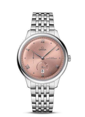 Omega De Ville Power Reserve Master Chronometer Stainless Steel / Salmon / Bracelet 434.10.41.21.10.001