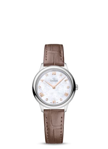 Omega De Ville Quartz 27.5 Stainless Steel / MOP - Diamond 434.13.28.60.55.001