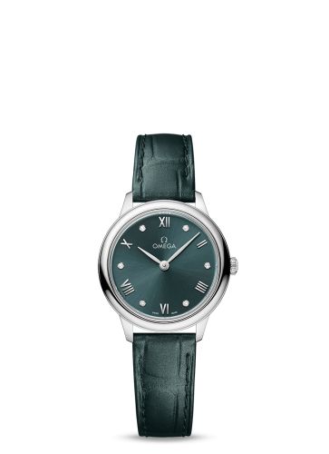Omega De Ville Quartz 27.5 Stainless Steel / Turquoise - Diamond 434.13.28.60.60.001