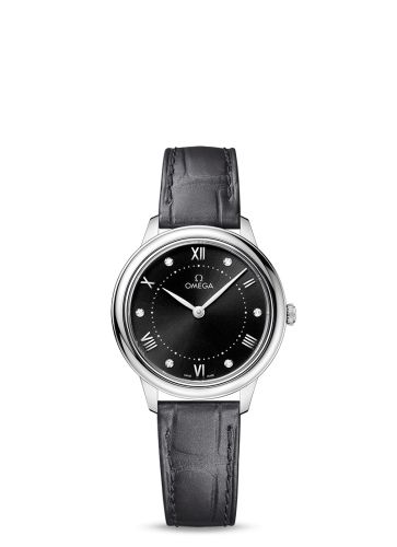 Omega De Ville Quartz 30 Stainless Steel / Black - Diamond 434.13.30.60.51.001