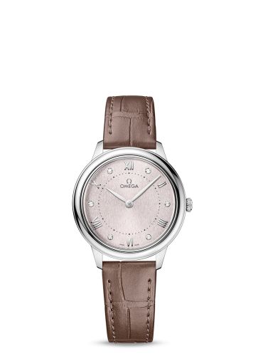 Omega De Ville Quartz 30 Stainless Steel / Rose - Diamond 434.13.30.60.52.001