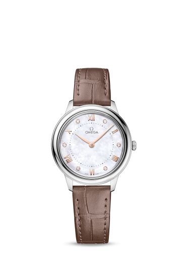 Omega De Ville Quartz 30 Stainless Steel / MOP - Diamond 434.13.30.60.55.001