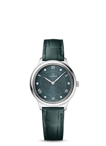 Omega De Ville Quartz 30 Stainless Steel / Turqouise - Diamond 434.13.30.60.60.001