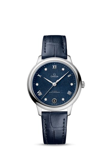 Omega De Ville Master Chronometer 34 Stainless Steel / Blue - Diamond 434.13.34.20.53.002