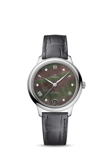 Omega De Ville Master Chronometer 34 Stainless Steel / Brown MOP - Diamond 434.13.34.20.57.001
