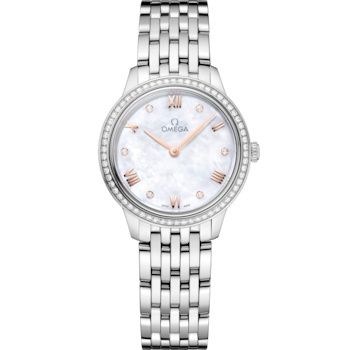 Omega De Ville Quartz 27.5 Stainless Steel - Diamond / MOP / Bracelet 434.15.28.60.55.001