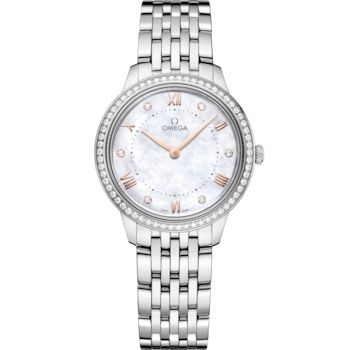 Omega De Ville Quartz 30 Stainless Steel - Diamond / MOP/ Bracelet 434.15.30.60.55.001