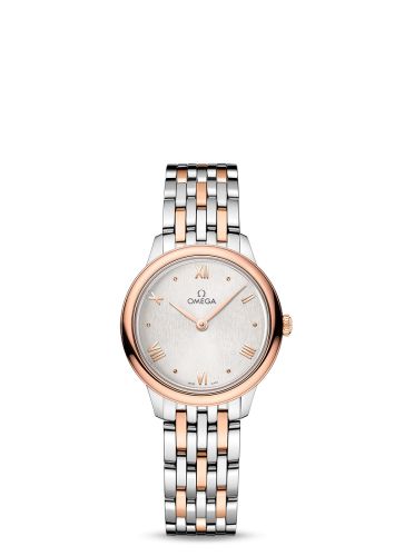 Omega De Ville Quartz 27.5 Stainless Steel - Sedna Gold / Silver / Bracelet 434.20.28.60.02.001