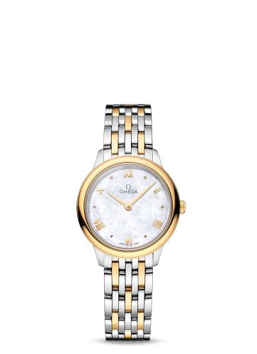 Omega De Ville Quartz 27.5 Stainless Steel - Yellow Gold / MOP / Bracelet 434.20.28.60.05.001