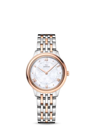 Omega De Ville Quartz 30 Stainless Steel - Sedna Gold / MOP - Diamond 434.20.30.60.05.001