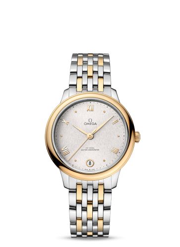 Omega De Ville Master Chronometer 34 Stainless Steel - Yellow Gold / Silver / Bracelet 434.20.34.20.02.002