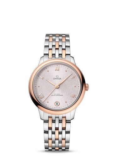 Omega De Ville Master Chronometer 34 Stainless Steel - Sedna Gold / Rose / Bracelet 434.20.34.20.02.003