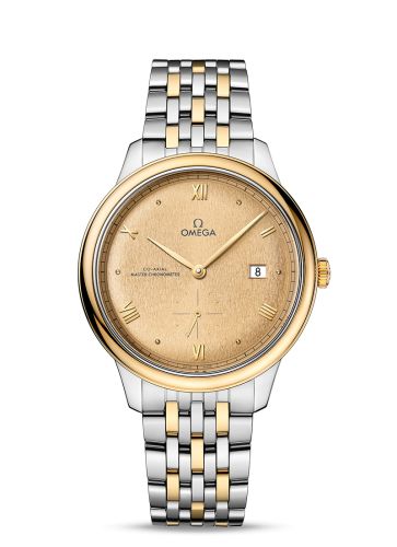 Omega De Ville Small Seconds Master Chronometer Stainless Steel - Yellow Gold / Champagne / Bracelet 434.20.41.20.08.001