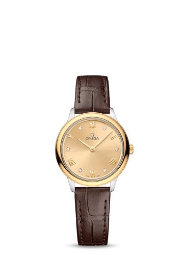 Omega De Ville Quartz 27.5 Stainless Steel - Yellow Gold / Champagne - Diamond 434.23.28.60.58.001