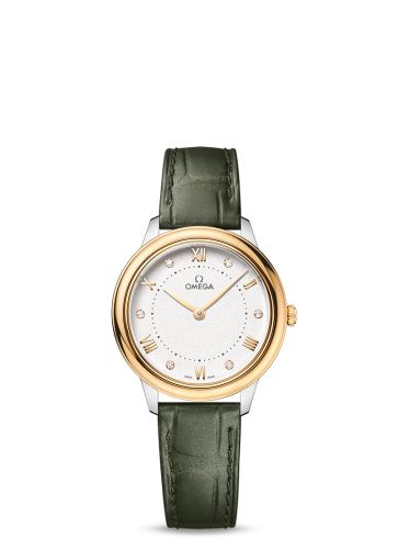 Omega De Ville Quartz 30 Stainless Steel - Yellow Gold / White - Diamond 434.23.30.60.52.002