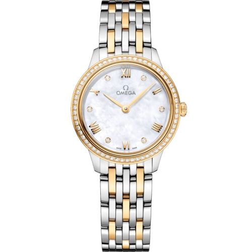 Omega De Ville Quartz 27.5 Stainless Steel - Yellow Gold - Diamond / MOP / Bracelet 434.25.28.60.55.001