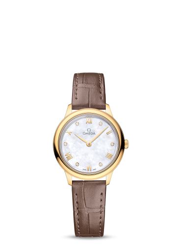Omega De Ville Quartz 27.5 Yellow Gold / MOP - Diamond 434.53.28.60.55.002