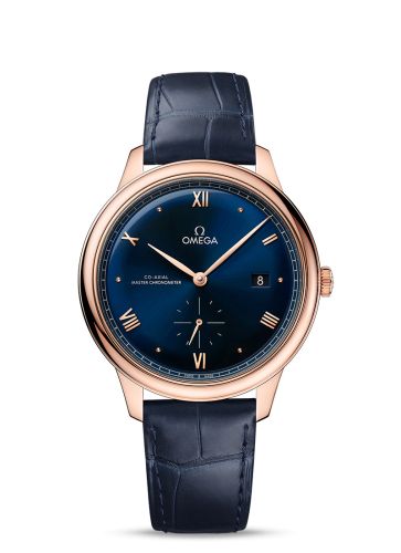 Omega De Ville Small Seconds Master Chronometer Sedna Gold / Blue 434.53.41.20.03.001