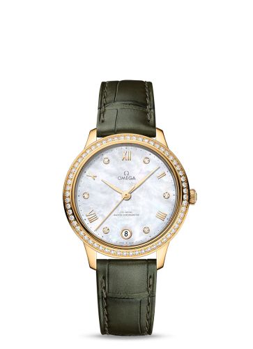 Omega De Ville Master Chronometer 34 Yellow Gold - Diamond / MOP - Diamond 434.58.34.20.55.002