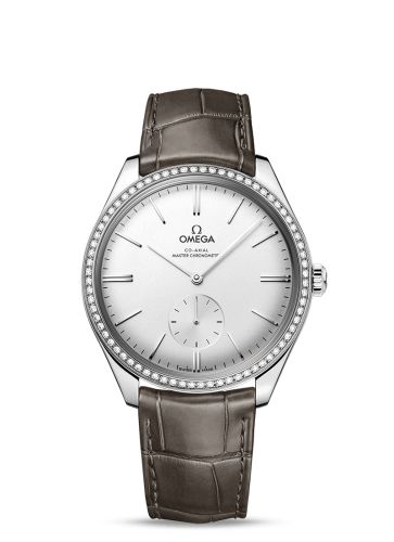 Omega De Ville Trésor Master Chronometer Small Seconds Stainless Steel / Diamond / Silver 435.18.40.21.02.002