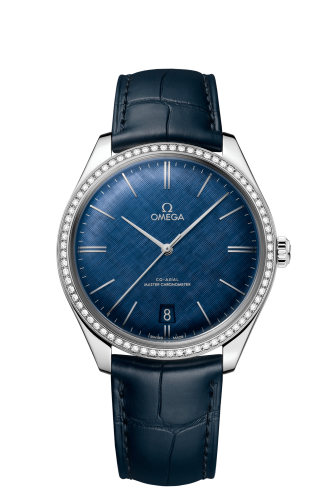 Omega De Ville Trésor Master Chronometer Stainless Steel / Diamond / Blue 435.18.40.21.03.001