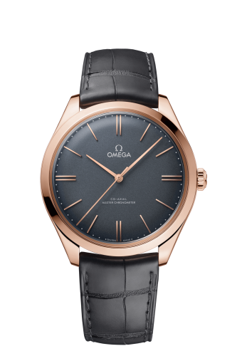 Omega De Ville Trésor Master Chronometer Sedna Gold / Grey Enamel 435.53.40.21.06.001