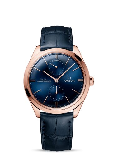 Omega De Ville Trésor Master Chronometer Power Reserve Sedna Gold / Blue 435.53.40.22.03.001