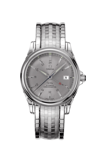 Omega De Ville Co-Axial 38.7 GMT Stainless Steel / Grey / Bracelet 4533.40.00