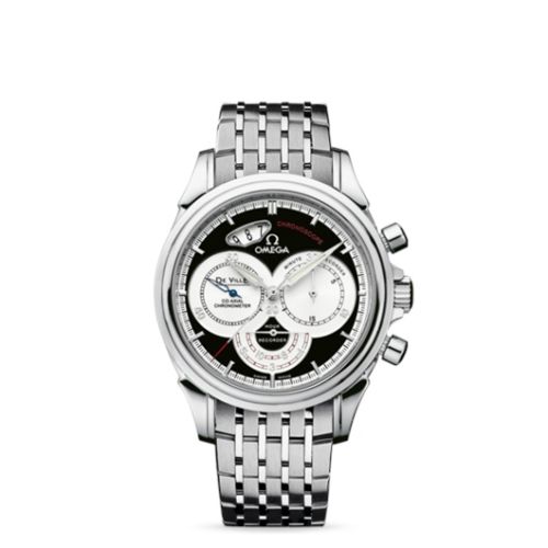 Omega De Ville Co-Axial 41 Chronoscope Stainless Steel / Bracelet / Black 4550.50.00