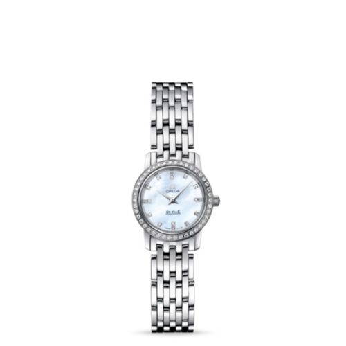 Omega De Ville Prestige Quartz 22 Stainless Steel / Diamond / MOP / Bracelet 4575.75.00