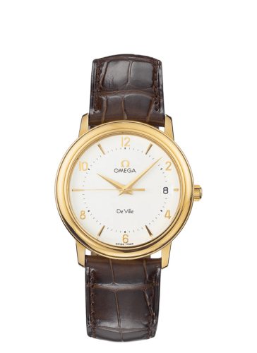 Omega De Ville Prestige Quartz 34.4 Yellow Gold / Silver 4610.30.02