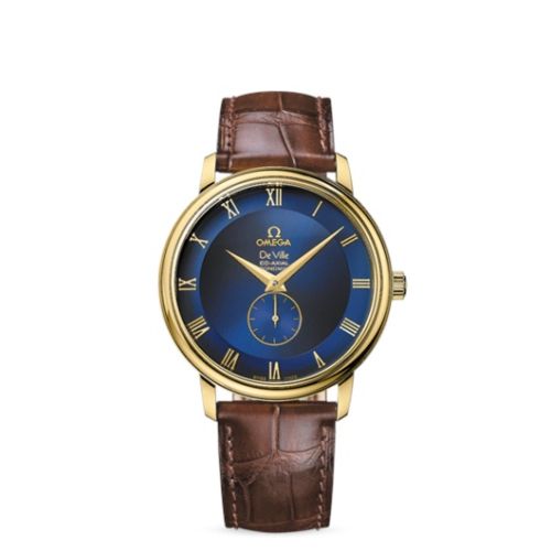 Omega De Ville Prestige Co-Axial 39 Small Seconds Yellow Gold / Blue 4613.80.02