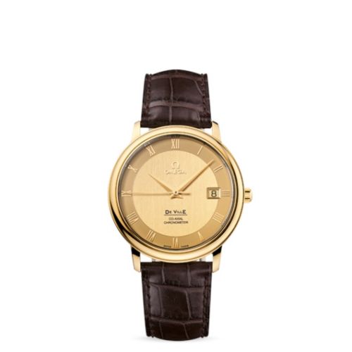 Omega De Ville Prestige Co-Axial 36.5 Yellow Gold / Champagne 4617.11.02