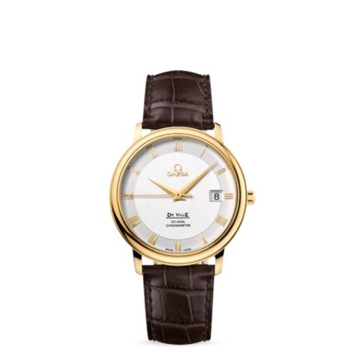 Omega De Ville Prestige Co-Axial 36.5 Yellow Gold / Silver 4617.31.02