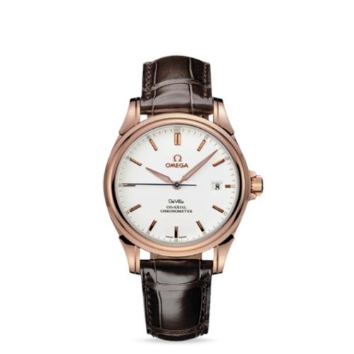 Omega De Ville Co-Axial 37.5 Red Gold / White 4654.20.32
