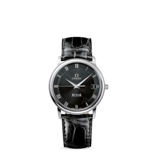 Omega De Ville Prestige Quartz 34.4 Stainless Steel / Black 4810.52.01