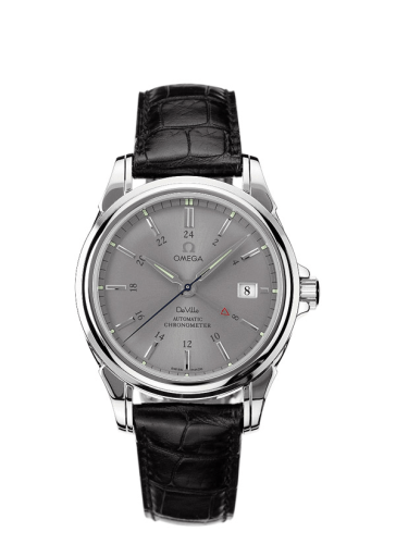 Omega De Ville Co-Axial 38.7 GMT Stainless Steel / Grey 4833.40.31