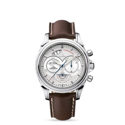 Omega De Ville Co-Axial 41 Chronoscope Stainless Steel / Silver 4850.30.37