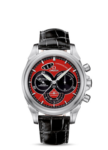 Omega De Ville Co-Axial 41 Chronoscope Stainless Steel / Red 4851.61.31