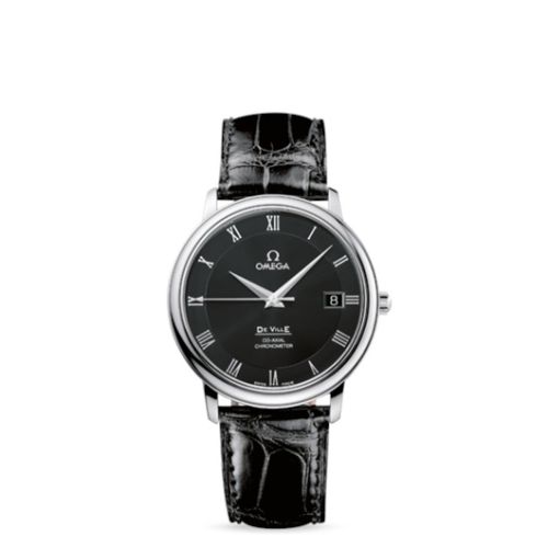 Omega De Ville Prestige Co-Axial 36.5 Stainless Steel / Black 4875.50.01